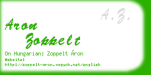 aron zoppelt business card